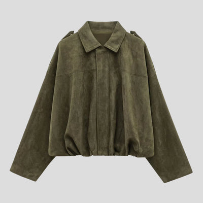 Mara elegant suede loose jacket