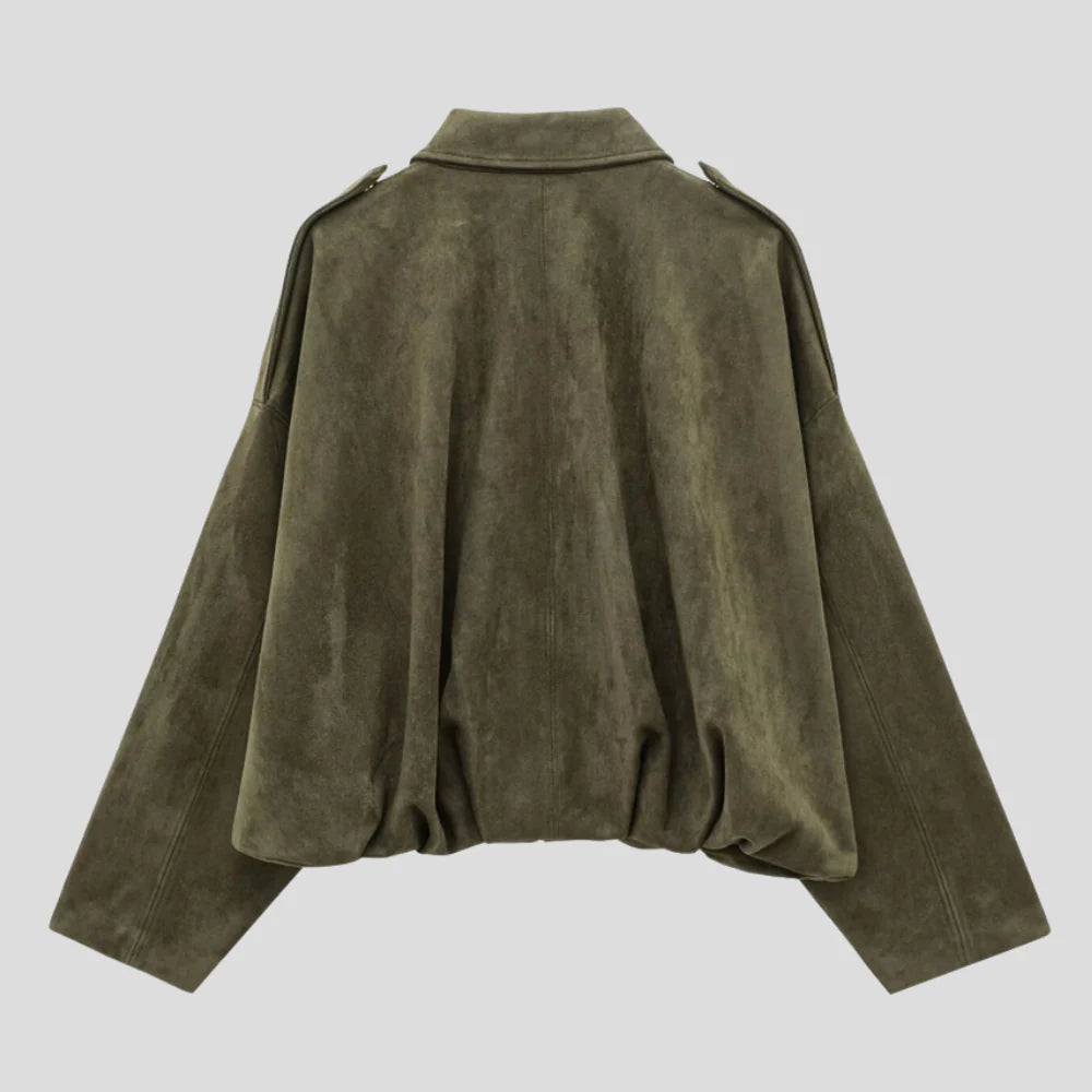 Mara elegant suede loose jacket