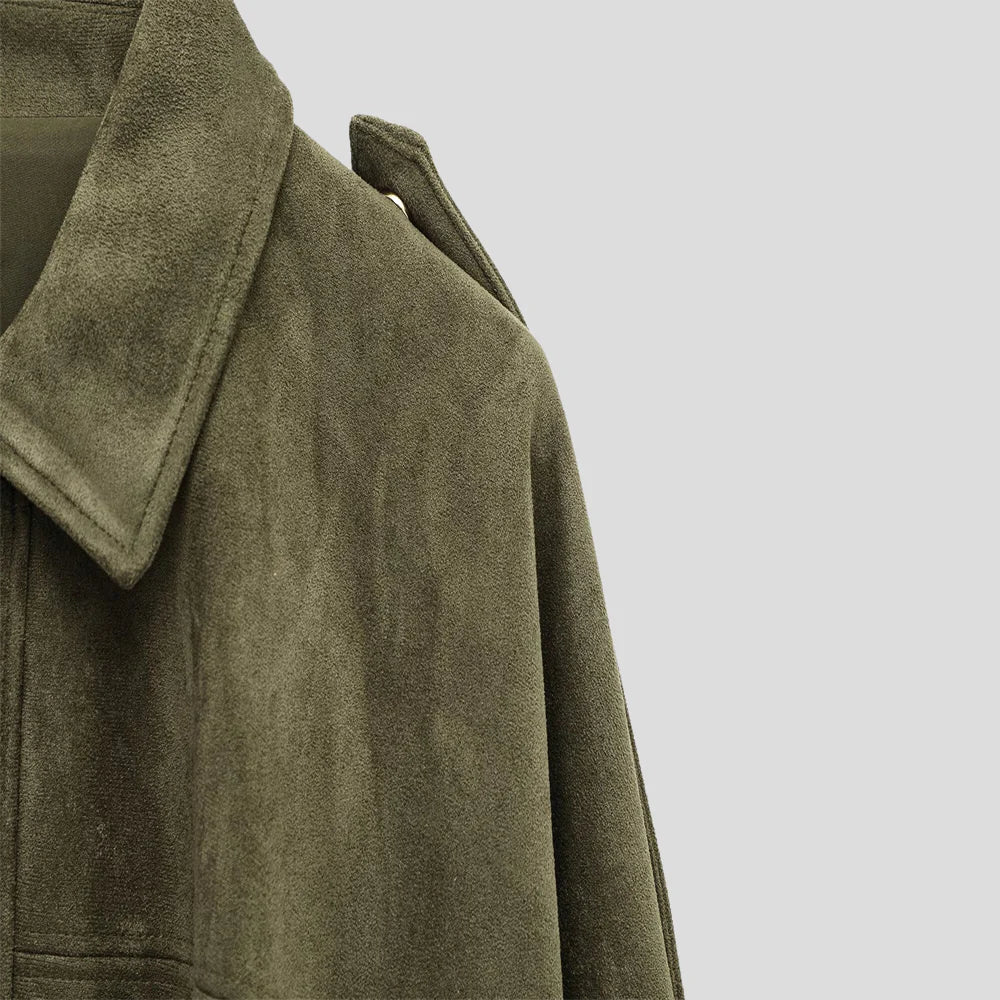 Mara elegant suede loose jacket