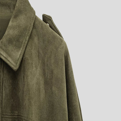 Mara elegant suede loose jacket