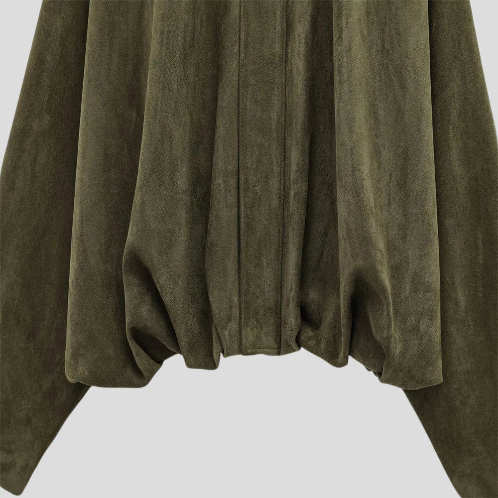 Mara elegant suede loose jacket